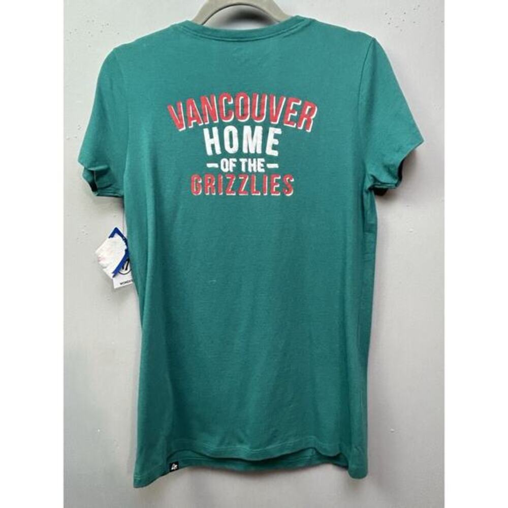 '47 Brand Vancouver Grizzlies NBA V-Neck‎ T-Shirt Cotton Women's Large NEW